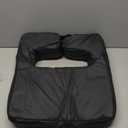 AOSSA Breast Pillow for Massage Table, Comfort SPA Bolster Wedge, Breast Pillow for Sleeping on Stomach, Face Down Prone Pillow, Massage Pillows for Women Breast Chest Support, BBL After Surgery, Black