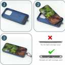 Silicone Phone Wrist Strap Hand Wrist Phone Strap Detachable Cellphone Wristlet Silicone Wristband Lanyard (Blue)