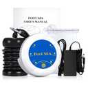 Ionic Foot Bath Detox Machine, Portable Ionic Detox Foot Bath Spa Machine Ion Cleanse Controller for Home Travel Holiday (Blue)