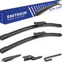 EMITHSUN 22-Inch Wiper Blades:2-Pack Windshield Wipers for Chevrolet Avalanche Silverado Suburban Tahoe-All-Season Beam Design-Exact Replacement for Chevrolet Cars