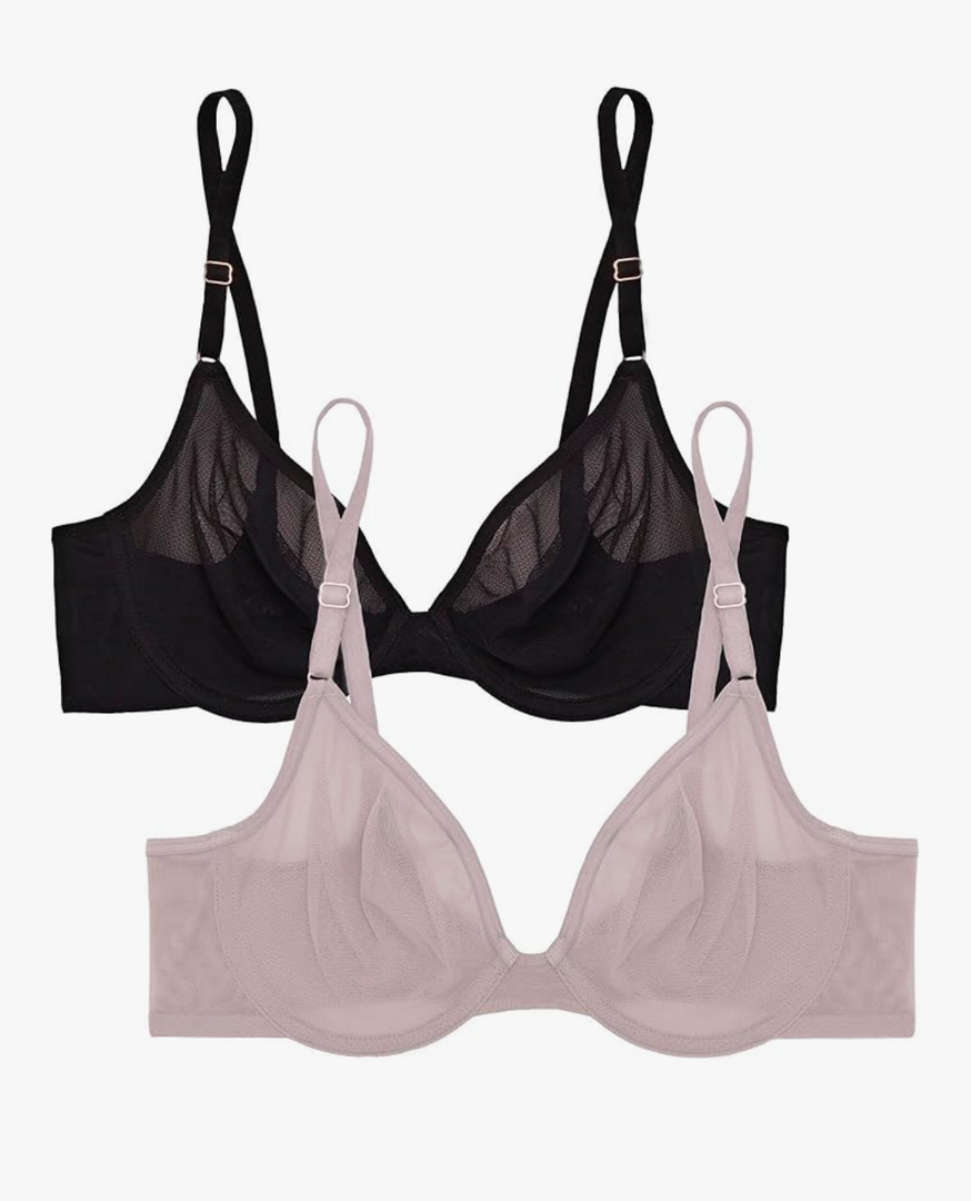 Smart & Sexy womens Sheer Mesh Demi Underwire Bra
34DDD