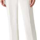 Kasper Women's Stretch Slim-Leg Pant, 16, Vanilla Ice