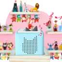 for Tonies Magnetic Floating Shelf, for Toniebox Figures Storage Display Shelf, Cloud-Shaped Wooden Kids Room Decor Easy Install Wall-Mounted Nursery Organizer, Pink