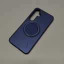 JAME for Samsung Galaxy S25 FE Case, Ring Holder Stand Kickstand, 2 Packs Screen Protector, Dual Layer Shockproof Protective Cover, Magnetic Accessory Friendly Galaxy S25 FE Phone Case, Blue