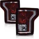 G-PLUS Tail Lights Set Compatible with Ford F150 2015 2016 2017,Left & Right Rear Lamps Brakelights w/bulb Smoke lens Luces Traseras, Faros Traseros Rear Brake Lamps Assembly