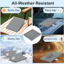 Anbee Protective Case Cover Compatible with Starlink Mini Satellite Dish, Shockproof Protector Cover, Waterproof Silicone Case for Outdoor Travel & Camping (Grey)