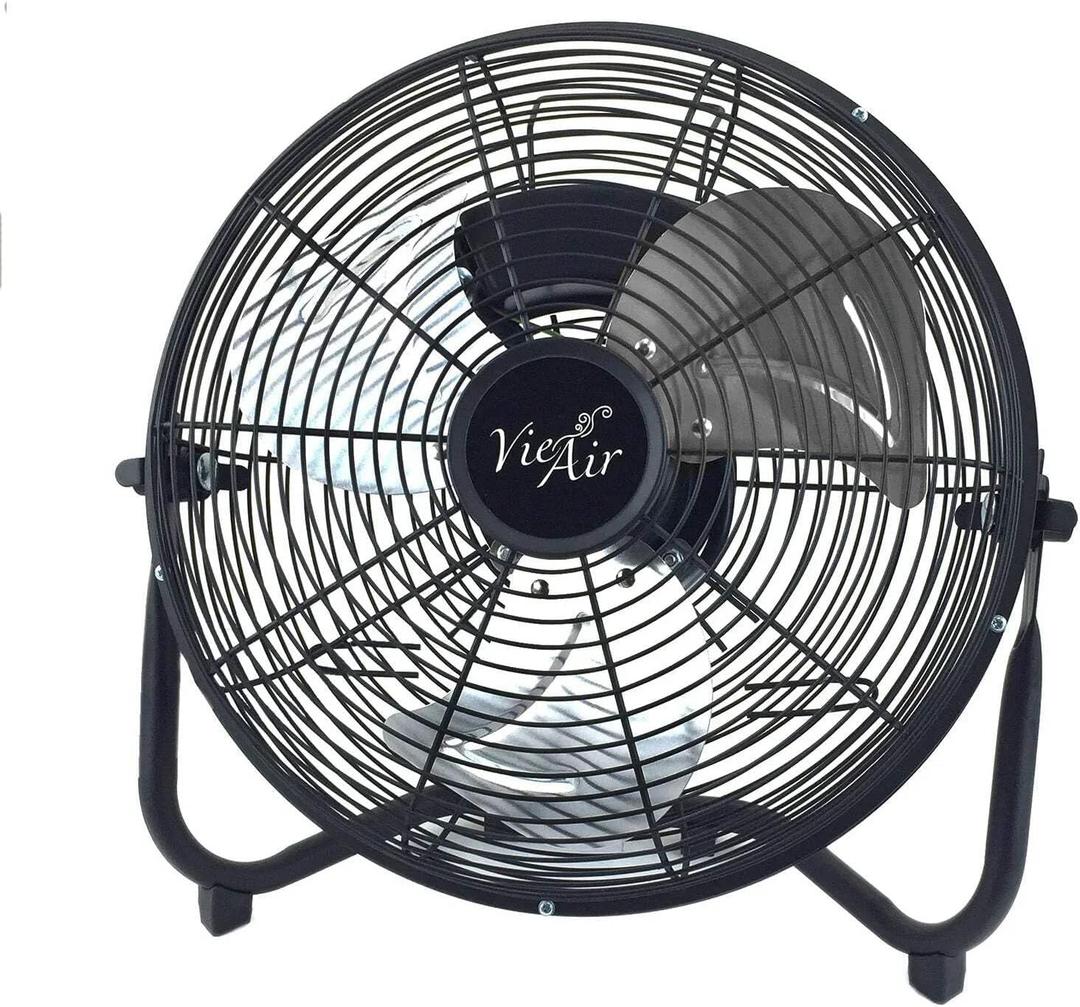 Vie Air 18 Inch Industrial Powerful and Quiet Heavy Duty Metal Floor Fan