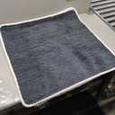 3pcs minimalist thickened flannel non slip sofa cushions, Dark Grey (28x28)