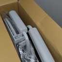 Drive Medical 11148-1 Folding Steel Bedside Commode Chair, Portable Toilet, Supports Individuals Weighing Up To 350 Lbs, with 7.5 Qt. Bucket and 13.5 Inch Seat, Grey