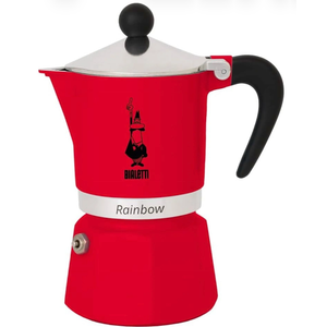 Bialetti 4961 Rainbow Espresso Maker, Red