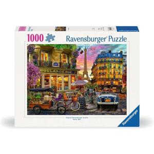 Ravensburger - Paris at Dawn - 1000 Piece Jigsaw Puzzle - Quaint Imagery of Paris from Yesteryear - Beautiful, Vibrant Colors - Frameable - Premium Quality - Puzzles for Adults