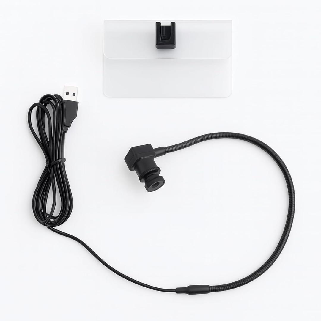 Yosoo Health Gear USB Center Webcam Eye Meeting, Auto Focus 2MP Middle Screen Webcam with Built in Microphone for PC Laptop, Plug Play USB Connecting with Mounting Kit