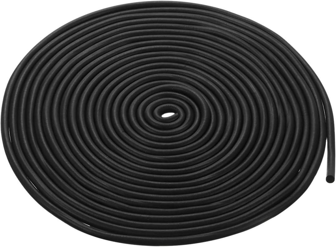 uxcell Foam Rubber Weather Seal Strip, 7mm(9/32") Diameter 10 Meters (32.81Ft) Long Round EPDM Rubber for DIY Gasket, Warehouse, Pads, Foam Tubing, Crafts