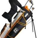 PGA Tour Youth Golf Club Set for Ages 8-12 & 12+ (4’8”–5’10”) Right Handed Kids Golf Sets – Beginner Junior Golf Clubs with Lightweight Stand Bag, Mallet Putter, Hybrid, Driver
