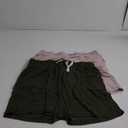 Real Essentials 2 Pack: Womens Ultra-Soft Athletic Lounge Casual Sweat Shorts with Pockets, Size XL