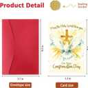 2 x Confirmation Card Confirmation Gifts for Boys and Girls, Holy Spirit Religious Keepsake for Teen Boys and Teen Girls