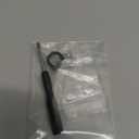 FEGVE Small Titanium Key Ring with Screw Shackle - Car Fob Keychain Heavy Duty Strong Mini Titanium D Rings -1/3 Inch/9mm (Black 2 Pack)