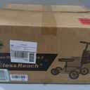 BlessReach All Terrain Steerable Knee Scooter Crutch AlternativeDeluxe Medical Scooter Double Handbrake,for Adults Injured Ankle & Foot Recovery Scooter in Blue