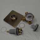 R22000 MultiChoice Universal Valve 3-Setting 6-Setting Custom Shower Integrated Diverter Rough, Shower Valve Kit/Trim Kit, Brass Construction, Champagne Bronze and Delta Faucet RP51034 Vero Shower Flange - Tub and Shower, Chrome
