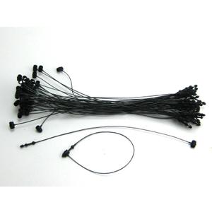 5" BLACK Snap Lock Pin Security Loop Plastic Tag Fastener (500 Pc)
