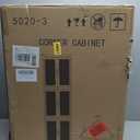 63.78" Tall Narrow Corner Bathroom Storage Cabinet with Doors and Adjustable Shelves Foldable Organizers Cabinets Small Space Saver for Kitchen Pantry Laundry Living Room Bedroom,White