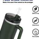Replacement Straw Compatible with Stanley 40 oz 30 oz Tumbler, Accessories of 6 Straw Replacement with Cleaning Brush, 4 Color Leak Sproof Plug, 2 Silicone Cover Cap for Stanley
