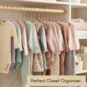 CONCEPTS 20 Pack Baby Hangers Kids Acrylic Non Slip Glitter Clothes Hangers for Toddler Infant Newborn Closet Organizer Small Hangers for Baby Clothes Pants Shirts Space Saving Nursery