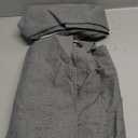 H.VERSAILTEX Linen Blackout Curtains 84 Inches Long 100% Absolutely Blackout Thermal Insulated Textured Linen Look Curtain Draperies Anti-Rust Grommet, Energy Saving with White Liner, 2 Panels, Grey