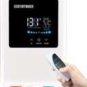 Tankless Water Heater Electric 110V, 5000W Instant Water Heater Under Sink, Conversion Between Fahrenheit and Celsius, Remote Control