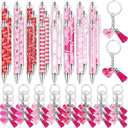 Demonwer 96 Pcs Employee Appreciation Gifts Happy Valentines Ballpoint Pens Bookmarks Heart Keychains Bulk Inspirational Thank You Gifts for Team Staff Coworkers Employees Teachers Nurses