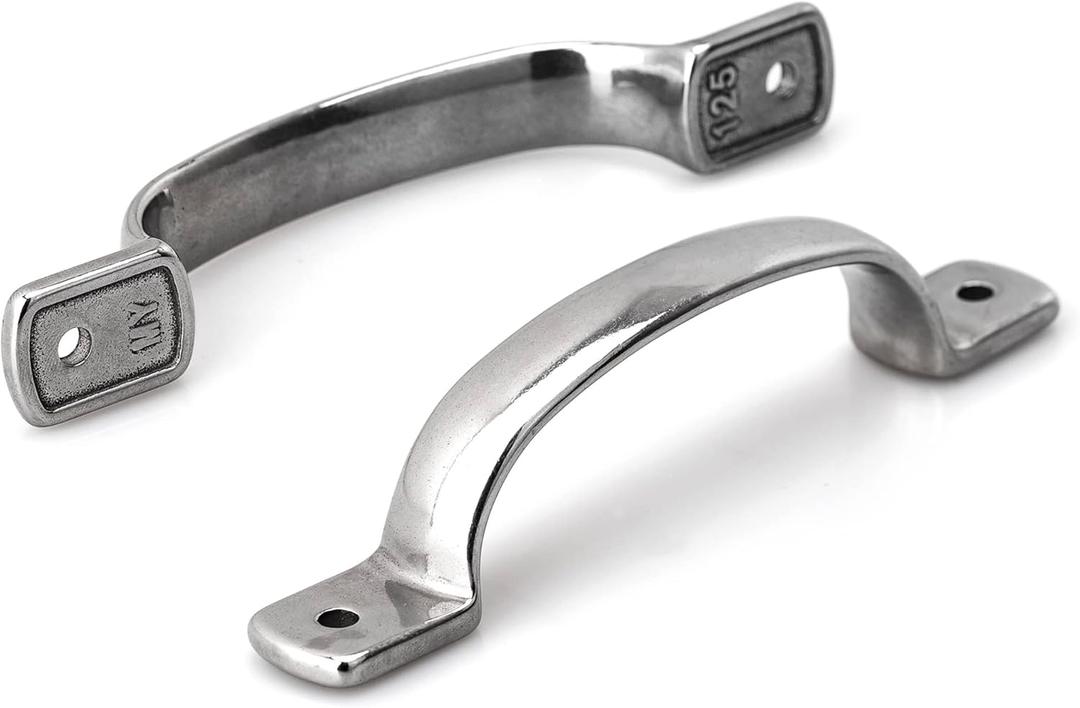 2PCS Boat Grab Handles Stainless Steel Boat Handrail 5.7" Heavy Duty Marine Door Grab Handle,Marine Rail, Grab Handle for Marine Yacht