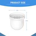 Water Pitcher Replacement Filter Compatible with Clearly Filtered Water Filter Pitcher, 100-Gallon Long-Life, BPA Free, 2 Packs (No Primer Bag)