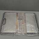 Premium 316 Stainless Steel Cutting Board for Kitchen Extra Large 16.9" x 11.8" Best Non-Toxic Chopping Board for Meat Food-Grade Metal & Eco-Friendly Wheat Straw Dual-Sided Healthy Kitchen Essential (Black)