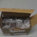 SOLPEX Solar Fence Lights, 6 LEDs Solar Lights Outdoor Waterproof Solar Powered for Deck, Stair, Front Porch, Balcony, Walkway, Garden, Yard, Patio, Pool Decor, IP65 Waterproof (4 Pack, Warm White) (Brown)