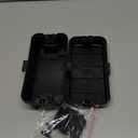 Hrensaw Small Weatherproof Electrical Connection Box(Inner 5.5 x 3 x 2.2inch), Outdoor Electrical Box, Waterproof Extension Cord Covers for Plug, Extension Cables, Holiday Lights, Black