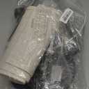 Ambimall 60" Floor Lamp with Remote Control and Stepless Dimmable Bulb, Colors Temperature & Brightness Adjustable, Modern Floor Lamps for Living RoomBeige Shade & Black Pole (61 inches)