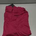 Ficerd 3 Pack Womens Plus Size Long Sleeve Tops Crew Neck Loose Fit T Shirt Stretchy Casual Winter Tops Basic Tees Shirts (Black, Navy Blue, Fuchsia, Size 3XL)