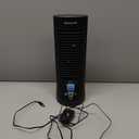 Honeywell QuietSet Personal Table Fan, Oscillating Personal Desk Fan with Quiet Operation, 4 Levels of Power and Sound, Black, HTF210B