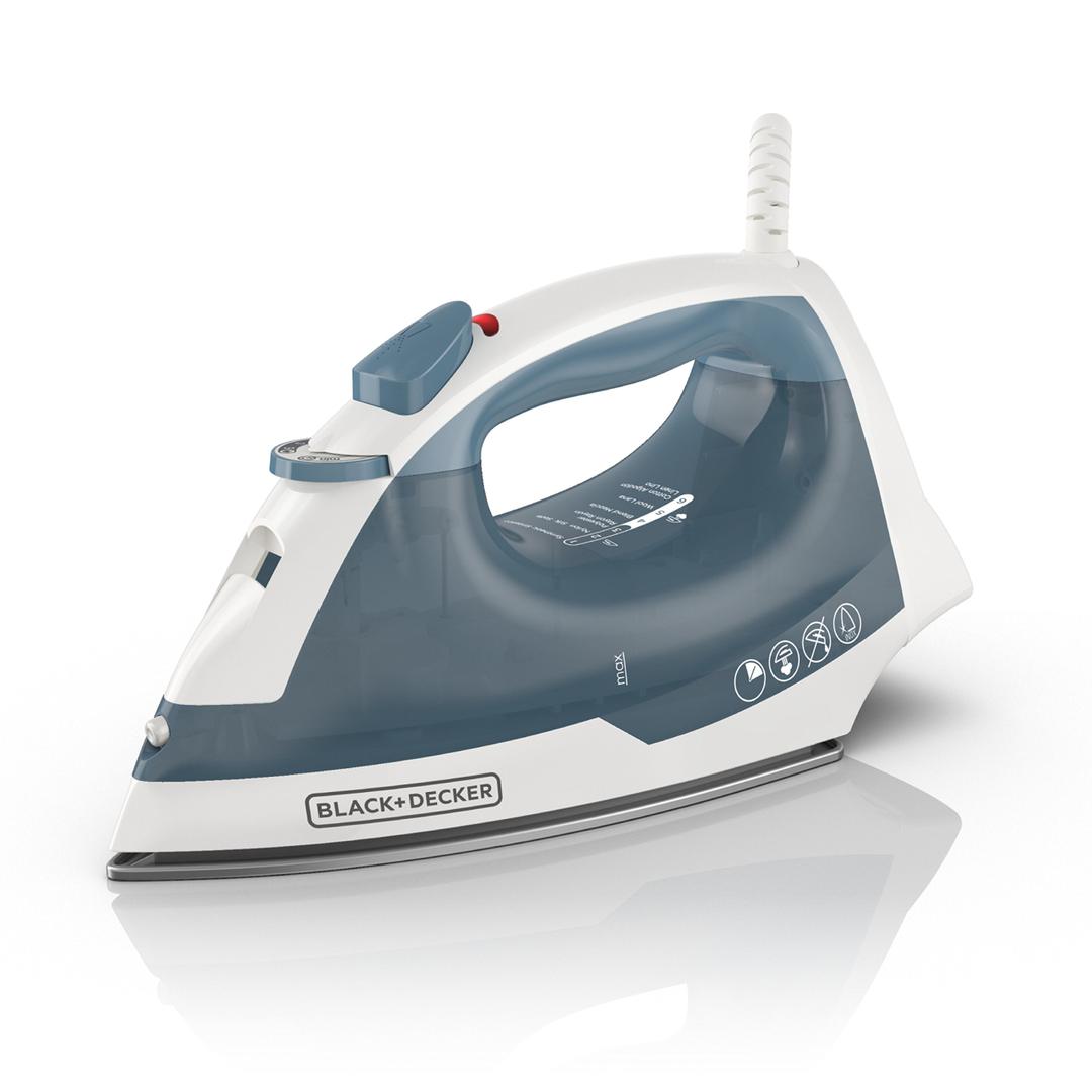 BLACK+DECKER Easy Steam Compact Iron, IR40V, Nonstick Plate, SmartSteam, Anti-Drip 