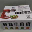 Stainless Steel Slicer Shredder Attachment for Kitchen Aid Stand Mixer with Detachable 5 Blades for Cheese Grater, Vegetable Shredder, Salad Maker, Food Slicers Chopper Powder Grinding