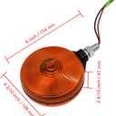 3C081-75870 Amber Hazard Light 3C08175870 for Kubota B L M Series Tractors B2320 B2620 B2650 B2920 B3000 B3200 B3300 B3350 L4740 L4760 L5040 L5060 L5240 L5460 L5740 M5040 M7040 M8540 M9540