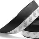Weather Stripping, 33 Feet Weather Seal Strip, Adhesive Silicone Tape (Black, 25MM) for Door, Shower, Window Draft Stopper