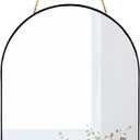 Oval Wall Mirror, Gold, Oval Shape, for Bathrooms and More (Black, 16x9.2 inch)