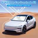 T TGBROS Window Shades for Tesla Model Y Juniper 2025 2026 Windshield Side Rear Window Full Set Blackout Privacy Sunshades for Model Y Accessories Foldable Black Out Window Cover 8PCS