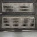 Cabilock 3Pcs Flatware Tray with Lid and Drainer, Plastic Silverware Drawer Organizer, Dustproof Cutlery Tray for Spoons Forks Knives Chopsticks, Kitchen Utensil Storage Container