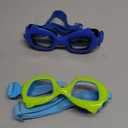 Seago 2 Pack Kids Swim Goggles with Fabric Strap for Kids 3-15, Cat-Shaped Swimming Goggles Anti-Fog UV Protection Leakproof