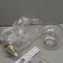 ykolupty Pendant Lights Kitchen Island Gold Globe Pendant Light Fixture,Mid Century Chandelier 1-Light Hanging Fixture for Kitchen Island,Adjustable Length Indoor Lighting for Dinning Room Bedroom