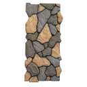 Lumizone High-Density Polyurethane Faux Stone Siding Panels for Interior Exterior Decor Covering Rock Panel PU Chaos Stone NO.2 (1, A-2, 47.24"22.04")