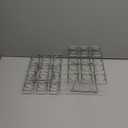 Patelai 2 Pieces Ice Cream Cone Baking Racks Cupcake Display Racks Cupcake Cone Stands Cupcakes Holders for Home Kitchen Baking Cooking Ice Cream Tools Supplies(Silver)