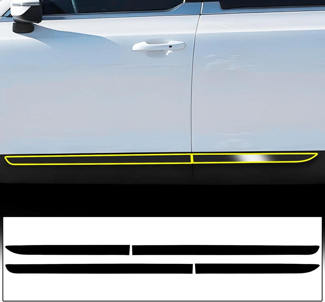 BOGAR TECH DESIGNS Lower Side Chrome Delete Overlay Replacement Compatible with Kia Telluride 2020-2025, Gloss Black